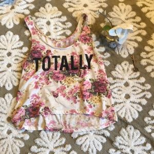 Adorable floral tank